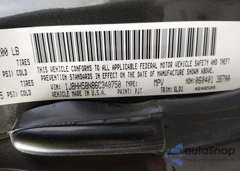 2006 Jeep Commander Limited z USA, uszkodzony, nr VIN 1J8HH58N86C340750